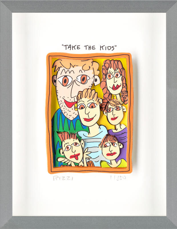 james-rizzi-take-the-kids-gerahmt