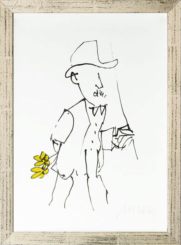 armin-mueller-stahl-gratulation-gelb-gerahmt-kunst-art