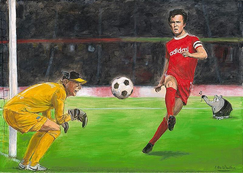 Otto Waalkes Bilder  - der KAISER und sein Hofnarr - original Pigmentdruck auf Leinwand  Otto Waalkes Bilder  - der KAISER und sein Hofnarr - original Pigmentdruck auf Leinwand