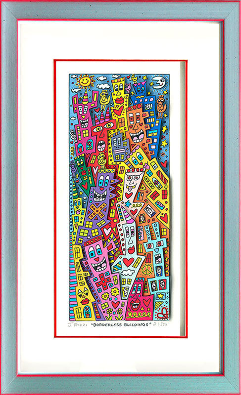 james-rizzi-borderless-buildings-gerahmt-kunst-3d james-rizzi-borderless-buildings-gerahmt-kunst-3d