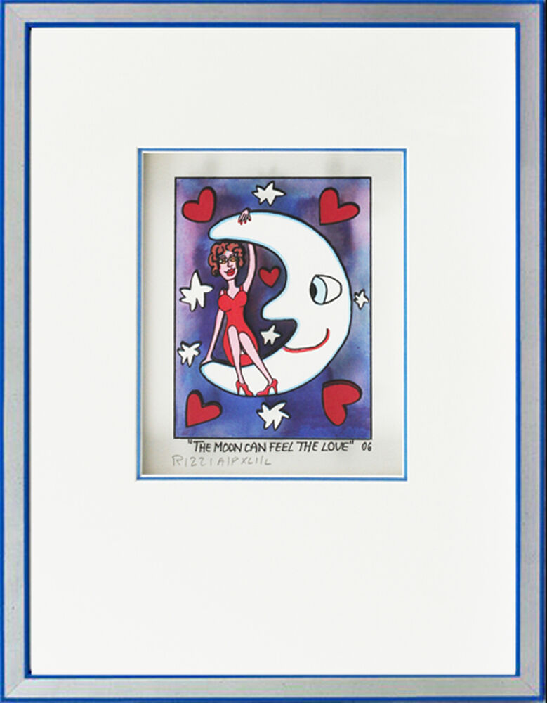 james-rizzi-the-moon-can-feel-the-love-silber-blau-gerahmt