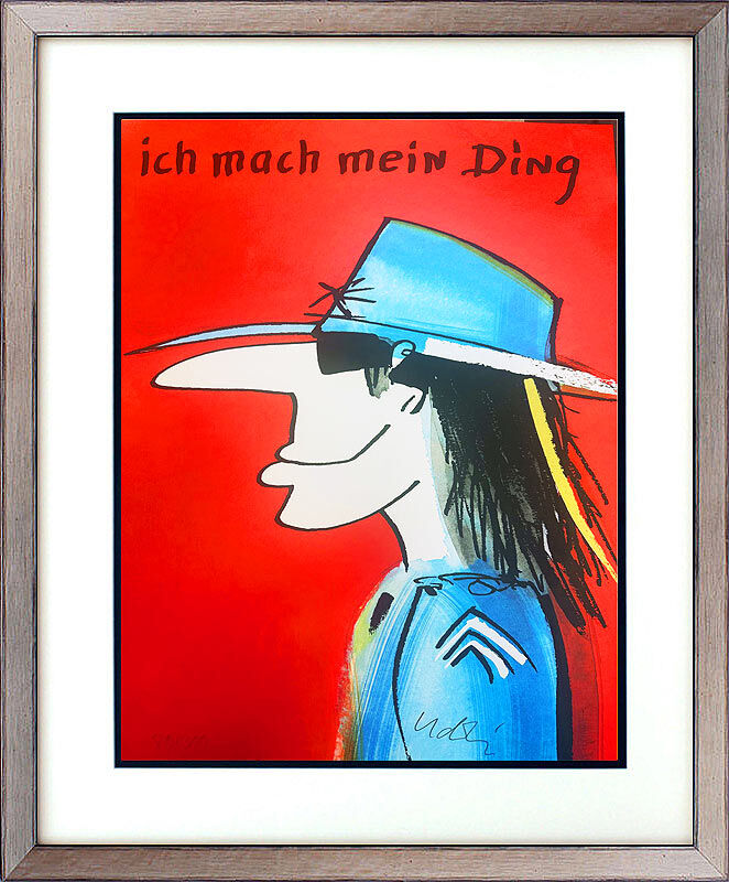 Udo-Lindenberg-ich-mach-mein-ding-silber-gerahmt