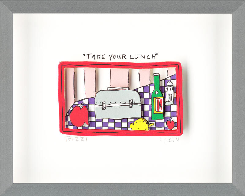 james-rizzi-take-your-lunch-gerahmt