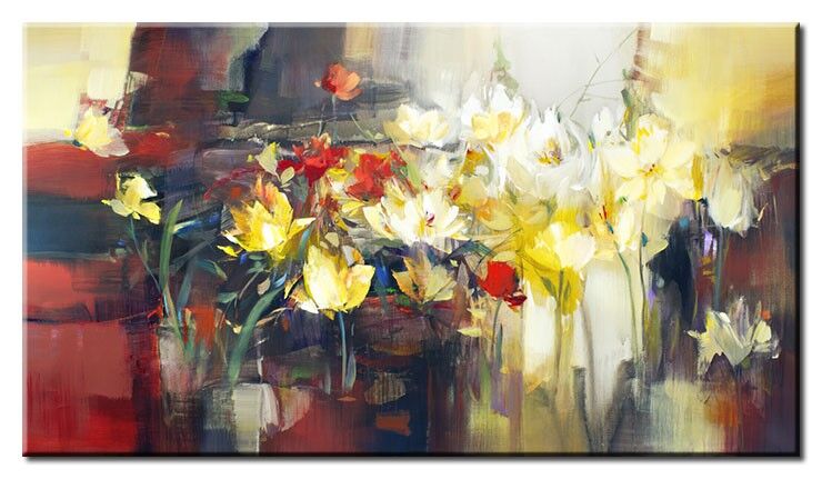 Leinwandbilder Totti Moreno - ETERNAL FLOWERS - Abstrakte Kunst Totti Moreno Leinwandbild - Eternal Flowers