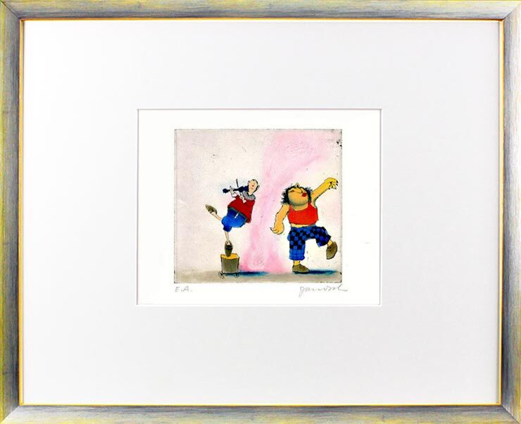 janosch-loewentanz-gerahmt-kunst-radierung janosch-loewentanz-gerahmt-kunst-radierung