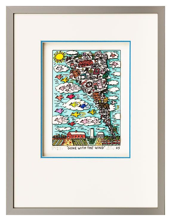 james-rizzi-gone-with-the-wind-gerahmt-kunst-3d james-rizzi-gone-with-the-wind-gerahmt-kunst-3d