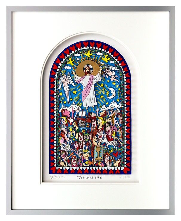 james-rizzi-jesus-is-life-gerahmt-kunst-3d