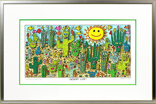 james-rizzi-desert-life-gerahmt-kunst-3d