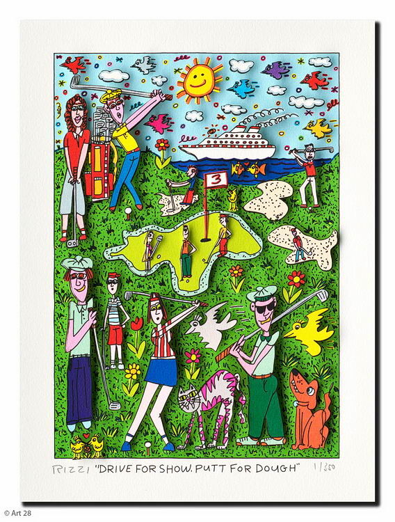 james-rizzi-drive-for-show-ungerahmt-kunst-3d