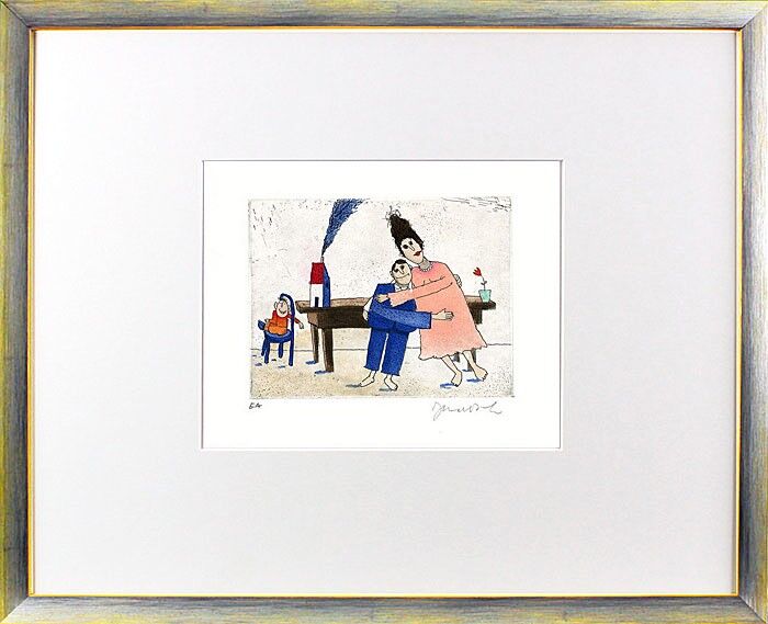 janosch-familie-sisch-ist-fein-raus-sie-haben-ein-kind-gerahmt-kunst-radierung janosch-familie-sisch-ist-fein-raus-sie-haben-ein-kind-gerahmt-kunst-radierung