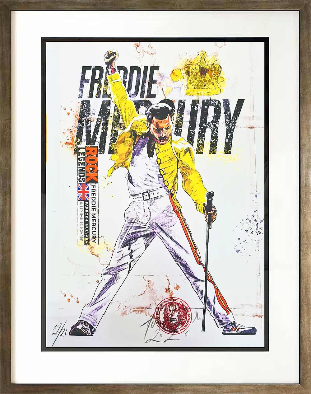 Thomas Jankowski - FREDDIE MERCURY - serielles Unikat handsigniert