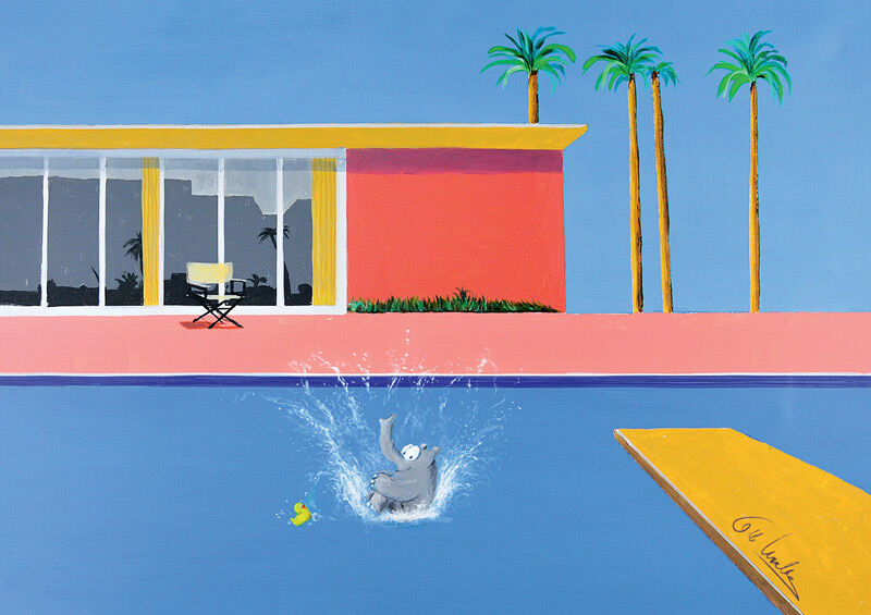 otto-waalkes-bigger-splash-ungerahmt-david-hockney-ottifant