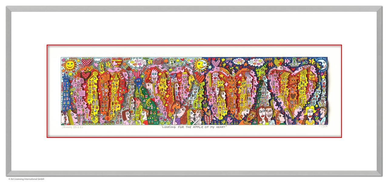 james-rizzi-looking-for-the-apple-of-my-heart-gerahmt-kunst-3d james-rizzi-looking-for-the-apple-of-my-heart-gerahmt-kunst-3d