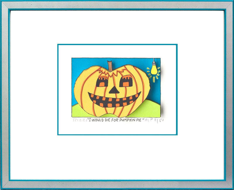 james-rizzi-i-would-die-for-pumpkin-pie-gerahmt-kunst-3d james-rizzi-i-would-die-for-pumpkin-pie-gerahmt-kunst-3d