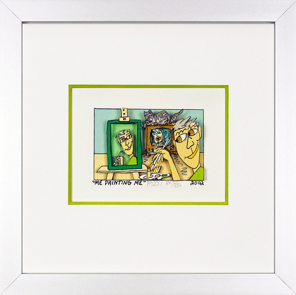 james-rizzi-me-painting-me-gerahmt-aluminium