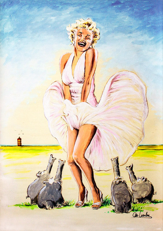 otto-waalkes-ostfreisischer-föhn-iv-ungerahmt-marilyn-monroe-ottifant