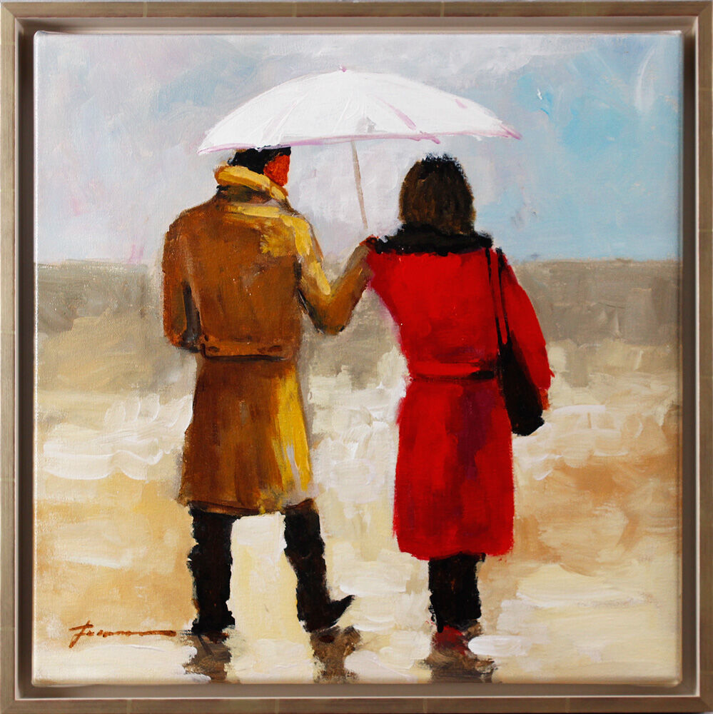 Hanna Freimanner - Walk in the Rain - Originalgemälde   