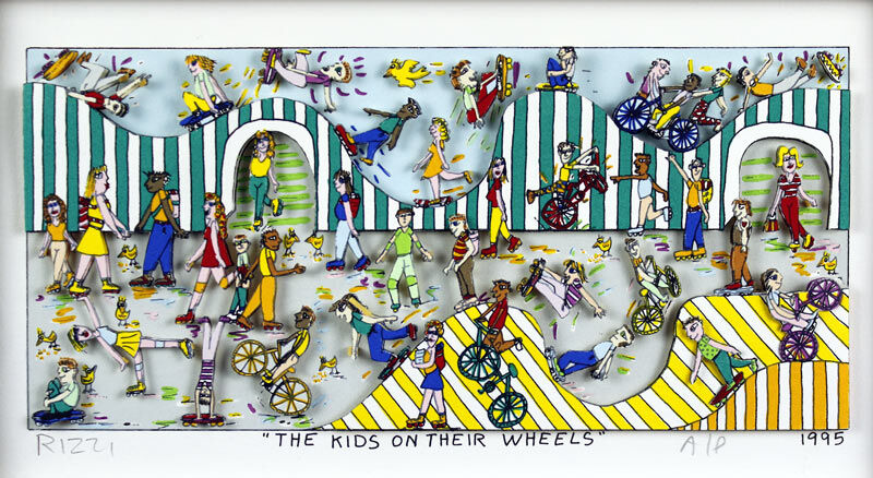 james-rizzi-the-kids-on-their-wheels-detail1 james-rizzi-the-kids-on-their-wheels-detail1