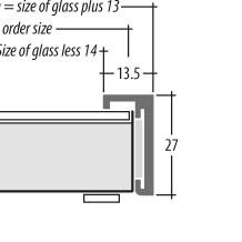 HALBE Bilderrahmen Aluminium für Rizzi Bilder