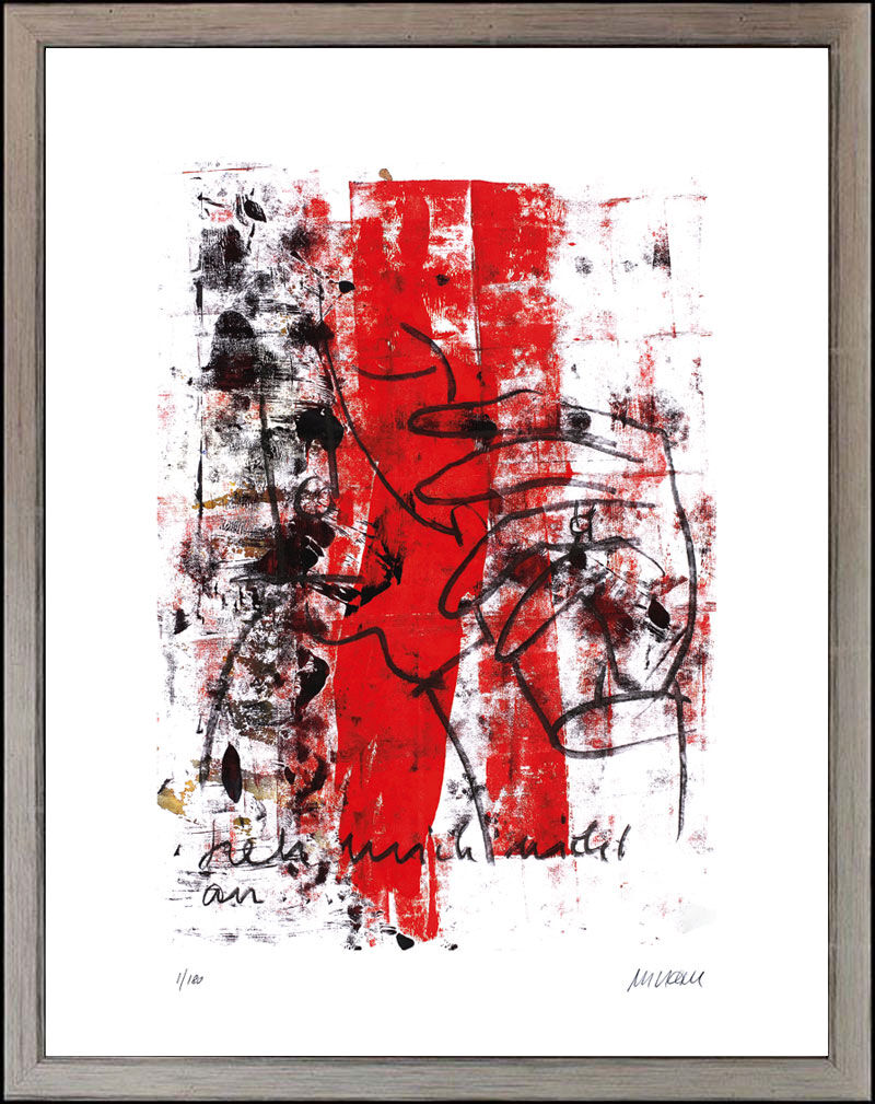Armin Mueller-Stahl - SIEH MICH NICHT AN - Originale Pigmentgrafik Armin Mueller-Stahl - SIEH MICH NICHT AN - Originale Pigmentgrafik