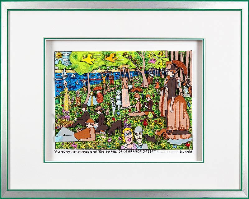 James Rizzi Bilder - SUNDAY AFTERNOON ON THE ISLAND OF LA GRANDE JATTE-HANDSIGNIERT James Rizzi Bilder - SUNDAY AFTERNOON ON THE ISLAND OF LA GRANDE JATTE-HANDSIGNIERT