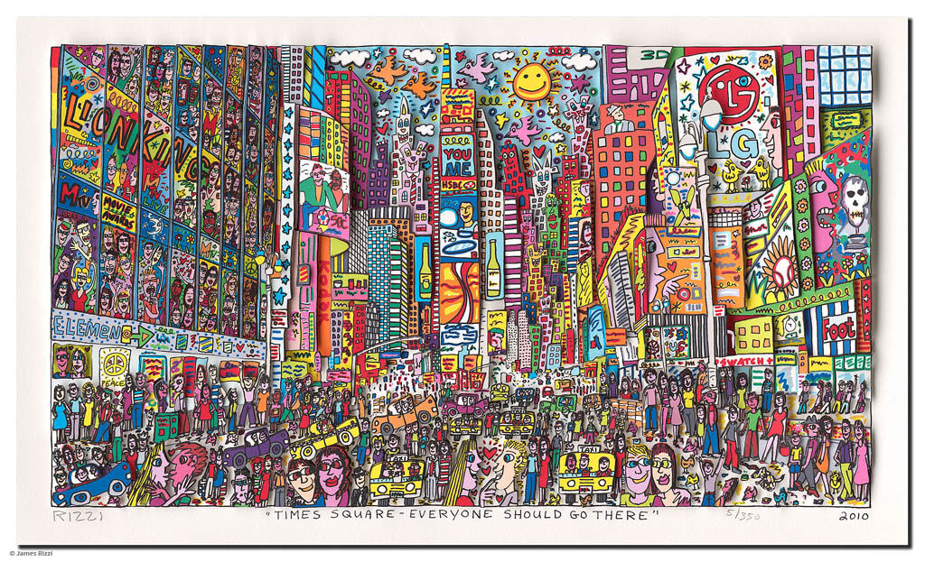 james-rizzi-times-square-ungerahmt-kunst-3d