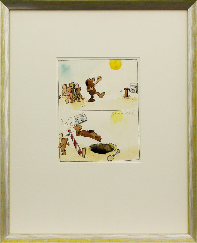 janosch-rasputin-der-baerenvater-vorsicht-loch-gerahmt-kunst-aquarell janosch-rasputin-der-baerenvater-vorsicht-loch-gerahmt-kunst-aquarell