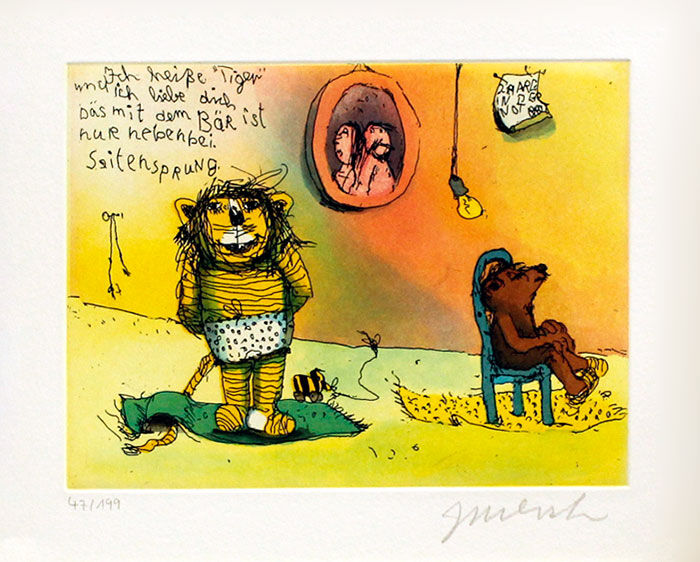 janosch-ich-heisse-tiger-und-ich-liebe-dich-ungerahmt-kunst-radierung janosch-ich-heisse-tiger-und-ich-liebe-dich-ungerahmt-kunst-radierung