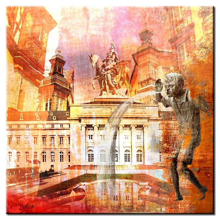 Moderne Koblenz Bild Collage im Pop Art Stil Schängel III Koblenz Collage im Pop Art Stil - Schängel III