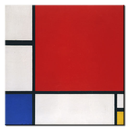 Piet Mondrian - Komposition mit Rot, Gelb, Blau