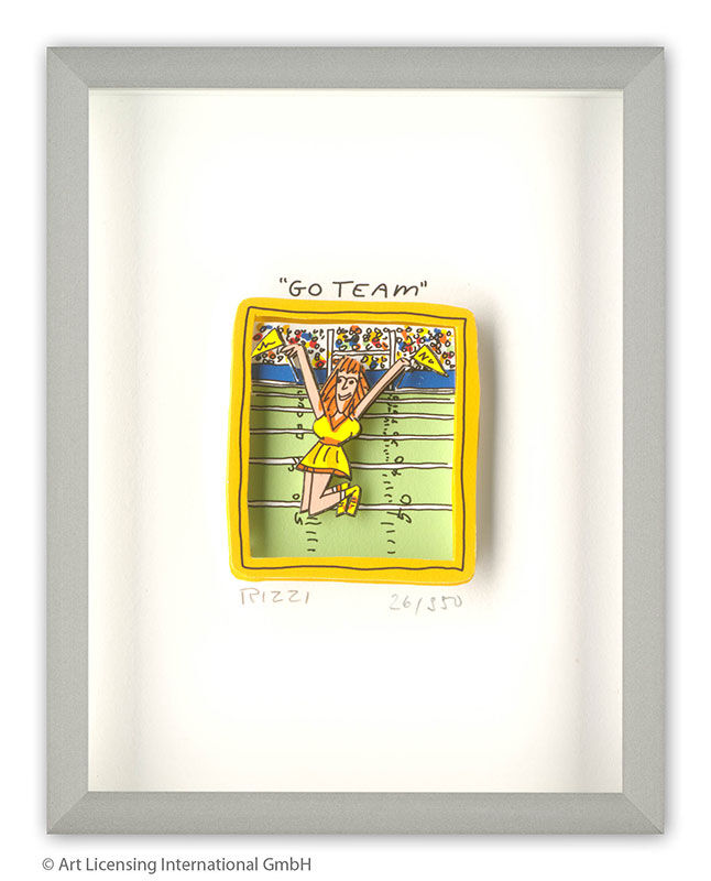 james-rizzi-go-team-gerahmt-kunst-3d james-rizzi-go-team-gerahmt-kunst-3d