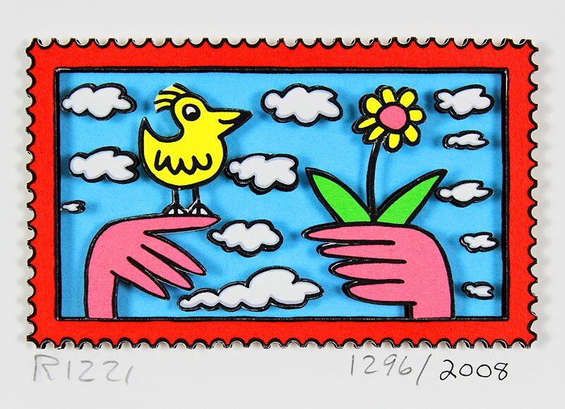 James Rizzi Bilder - DANKE - HANDSIGNIERT