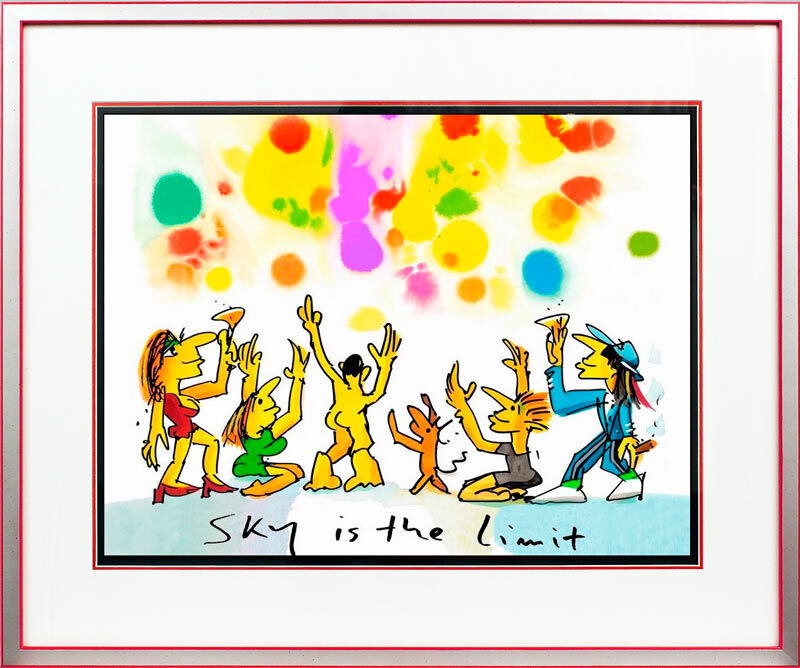 Udo Lindenberg Bilder - SKY IS THE LIMIT  - Original Grafik handsigniert  Udo Lindenberg Bilder - SKY IS THE LIMIT  - Original Grafik handsigniert
