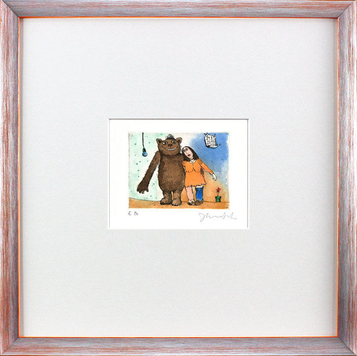 janosch-der-strumpf-gerahmt-kunst-radierung janosch-der-strumpf-gerahmt-kunst-radierung