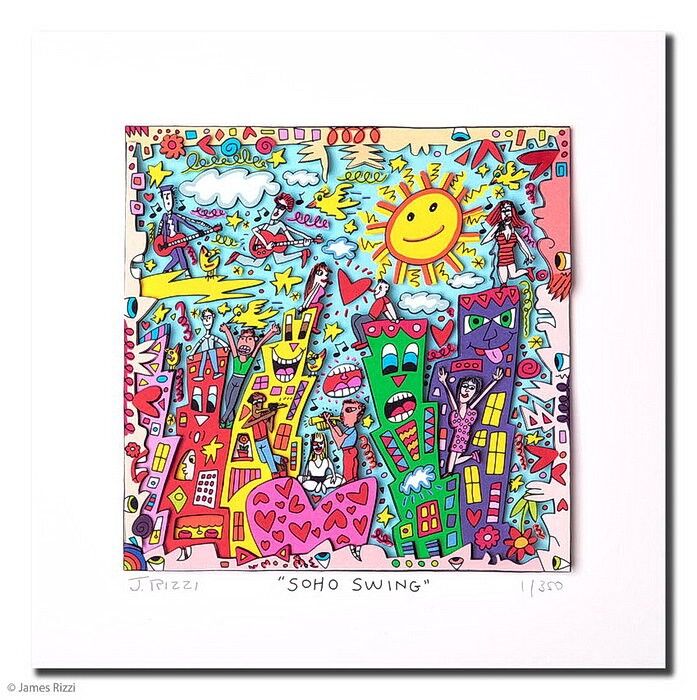 james-rizzi-soho-swing-ungerahmt-kunst-3d james-rizzi-soho-swing-ungerahmt-kunst-3d
