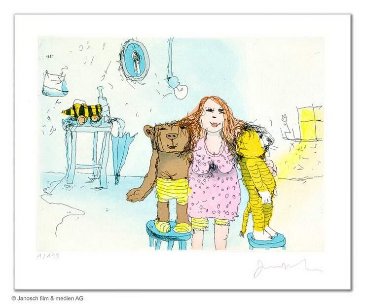 janosch-die-beste-freundin-von-baer-und-tiger-ungerahmt-kunst-radierung janosch-die-beste-freundin-von-baer-und-tiger-ungerahmt-kunst-radierung