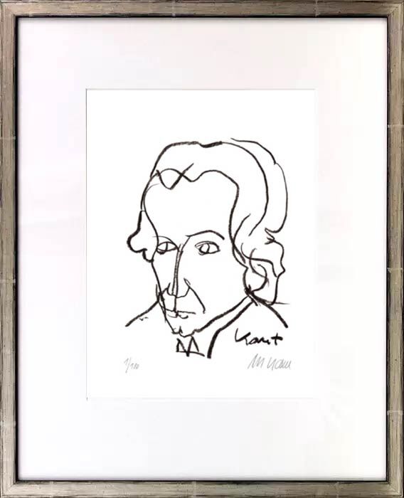 Armin Mueller-Stahl - IMMANUEL KANT - Original Lithografie - limitiert und handsigniert