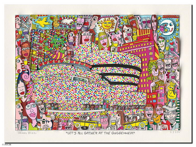 james-rizzi-lets-all-gather-at-the-guggenheim-ungerahmt-kunst-3d