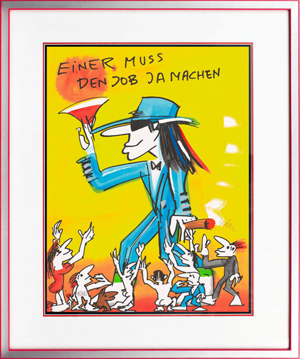 udo-lindenberg-einer-muss-den-job-ja-machen-edition-2026-gerahmt-silber-rot