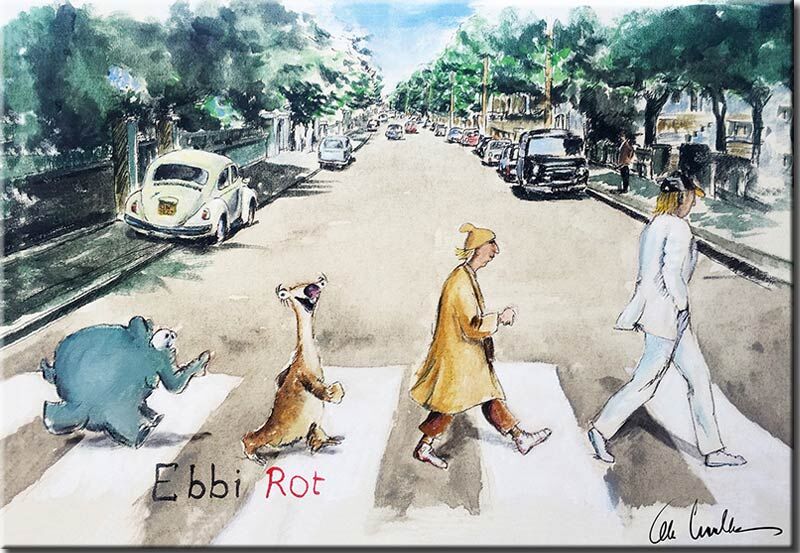 otto-waalkes-ebbi-rot-i-ungerahmt-beatles-abbey-road-ottifant otto-waalkes-ebbi-rot-i-ungerahmt-beatles-abbey-road-ottifant
