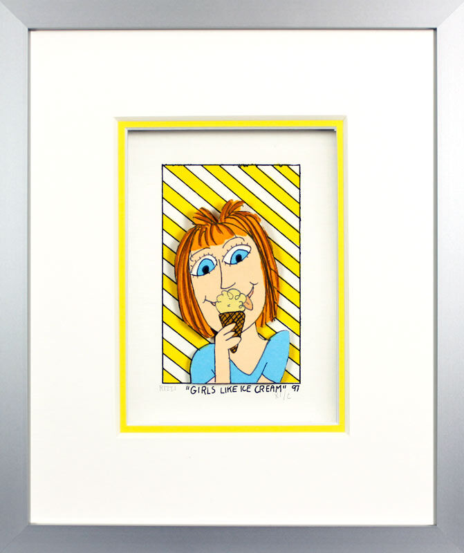 james-rizzi-girls-like-ice-cream-gerahmt james-rizzi-girls-like-ice-cream-gerahmt