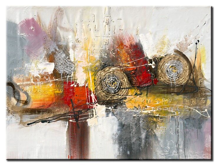 Leinwandbilder Totti Moreno - SILVER SHADOW - Abstrakte Kunst Totti Moreno Leinwandbild - Silver Shadow
