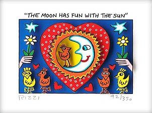 james-rizzi-the-moon-has-fun-with-the-sun-ungerahmt