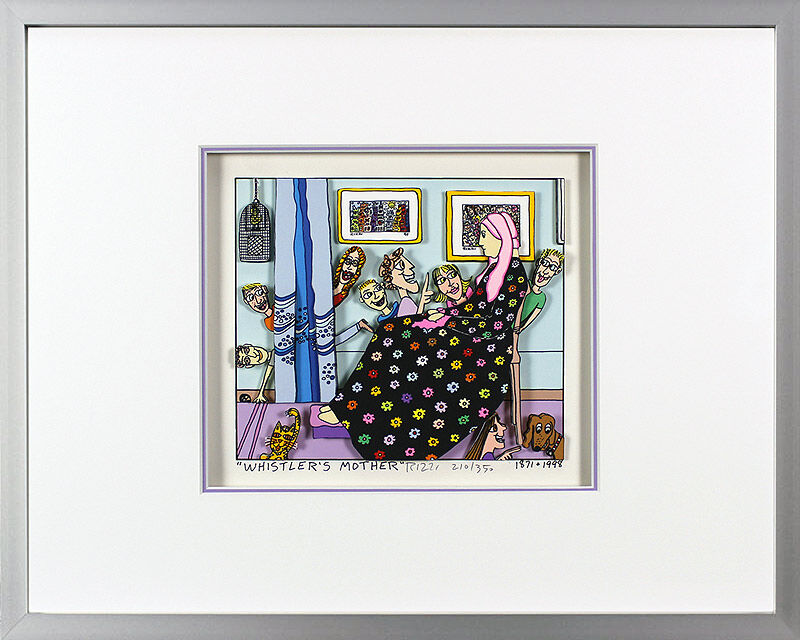 james-rizzi-whistlers-mother-gerahmt-alu james-rizzi-whistlers-mother-gerahmt-alu