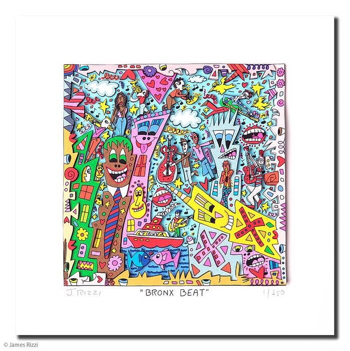 james-rizzi-bronx-beat-ungerahmt-kunst-3d james-rizzi-bronx-beat-ungerahmt-kunst-3d