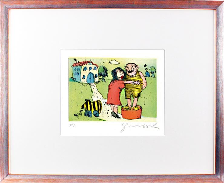 janosch-ich-liebe-sie-sprach-frau-luise-gerahmt-kunst-radierung