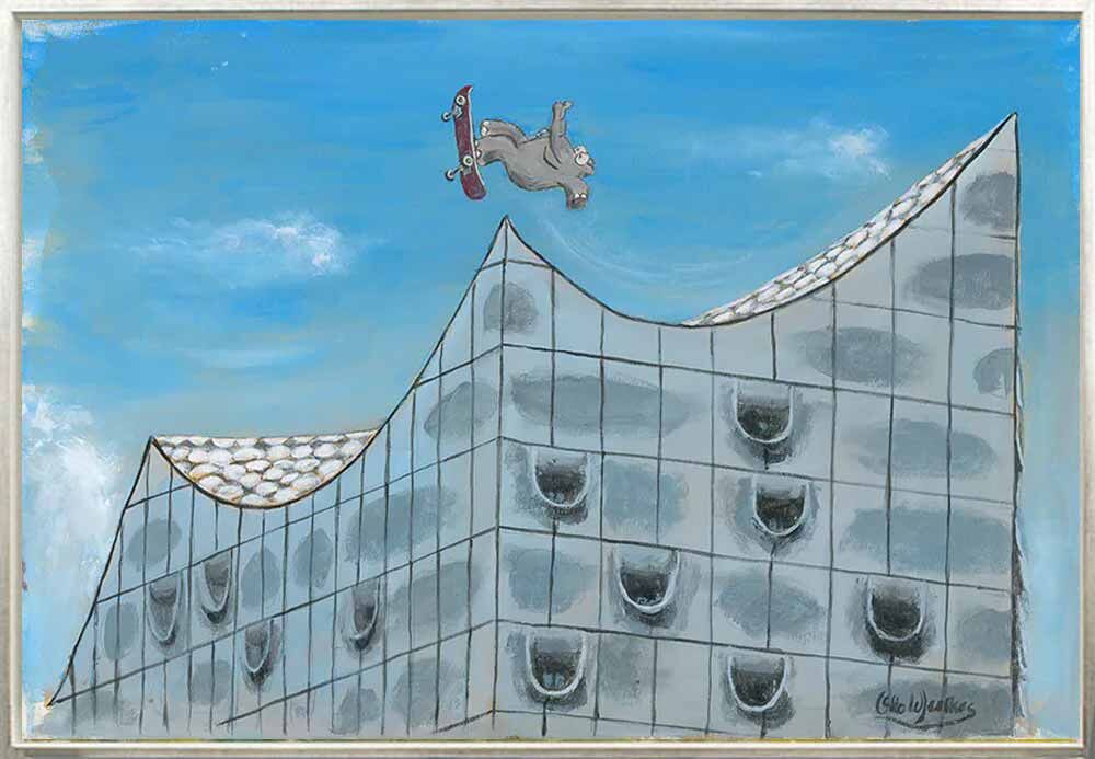 otto-waalkes-Bewusste-Zweckentfremdung-gerahmt