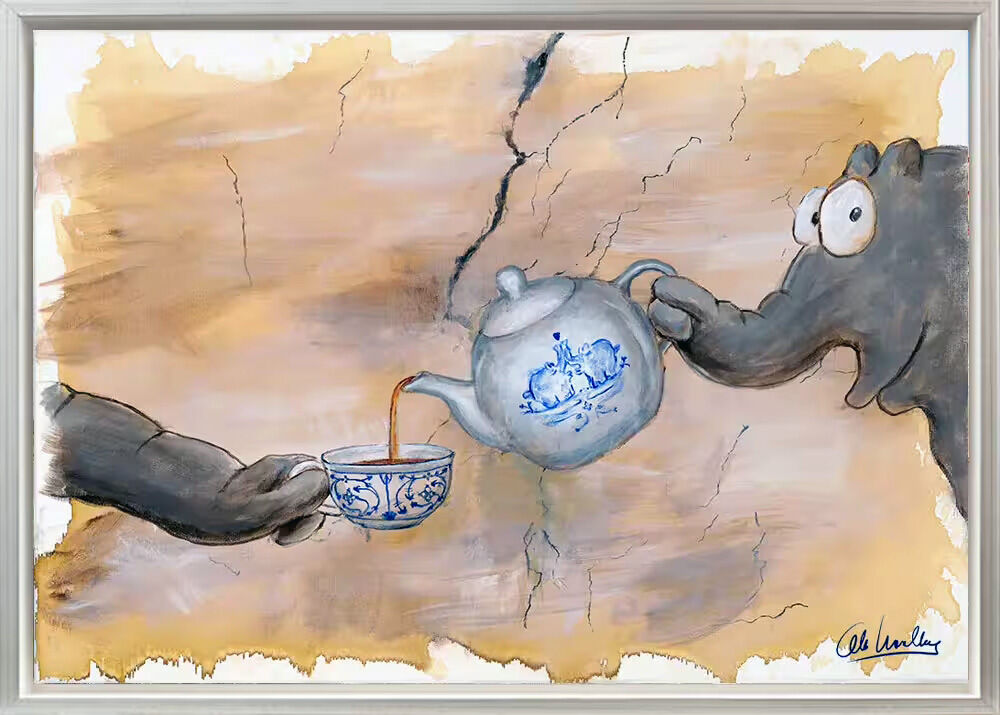 Otto Waalkes Bilder - CREATION OF OSTFRIESENTEE - ORIGINAL PIGMENTGRAFIK AUF LEINWAND Otto Waalkes Bilder - CREATION OF OSTFRIESENTEE - ORIGINAL PIGMENTGRAFIK AUF LEINWAND