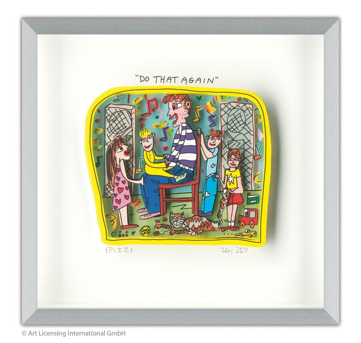 james-rizzi-do-that-again-gerahmt-kunst-3d james-rizzi-do-that-again-gerahmt-kunst-3d