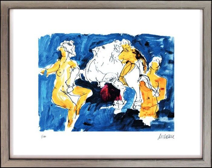armin-mueller-stahl-pegasus-mit-nymphen-gerahmt-kunst-art armin-mueller-stahl-pegasus-mit-nymphen-gerahmt-kunst-art